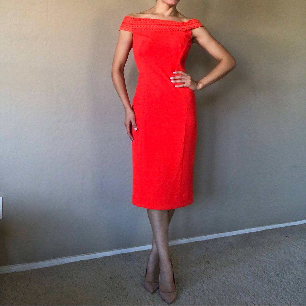 ANTONIO MELANI Red orange dress